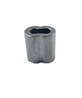 Mil Spec Zinc Plated Copper Swage Sleeves Clip and Ferrules One Quarter Inch Oval Duplex Wire Rope Cable Crimping Loop Fittings Heavy Duty Pack of Ten For Galvanized and Stainless Steel Wire, 1/4 in oval sleeve