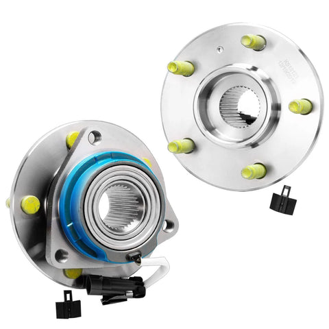 Front Wheel Bearing Hubs And Brake Kit Rotors With Ceramic Pads For 2006 2011 Cadillac DTS Sedan 2008 2009 Buick Lacrosse Allure Lucerne V8