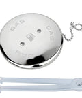 Boat Gas Cap Replacement for Deck Fill Systems 0540 0541 0556 0557 and 263 Marine Fuel Cap with O Ring, Wrench and Chain visible