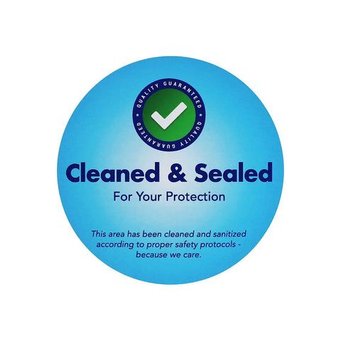 Dang Tough Blue Tamper Seal Labels Plus 2 Inch Round Writable Security Stickers With Clean Peeling Adhesive For Appliances And Moving Boxes In 500 Count Pack on a blue background.