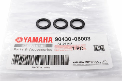 3 Pack OEM Outboard Lower Unit Drain Gasket Set Black For Replacing OEM Drain Gaskets On Marine Motors 904300800300 904300802000 Reliable Gasket Kit Marine Grade on packaging