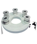 Open Ended Timing Belt Set 5 Meters Long 15mm Wide White Polyurethane Belt For Laser Engraving And CNC Machines Beefy 3M HTD Timing Belt System