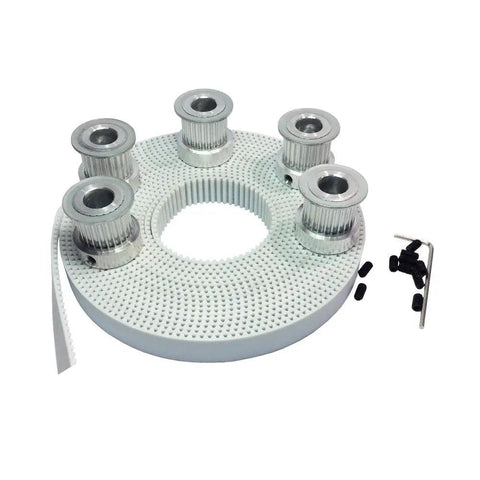Open Ended Timing Belt Set 5 Meters Long 15mm Wide White Polyurethane Belt For Laser Engraving And CNC Machines Beefy 3M HTD Timing Belt System