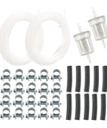 Get Your Car Cozy With This Slick 2 Set Fuels Heater Line Kit Featuring Premium Hose And Secure Clips For Winter Camping And Extended Parked Drives In Cold Regions. 2 clear fuel filters, black hose, steel clamps