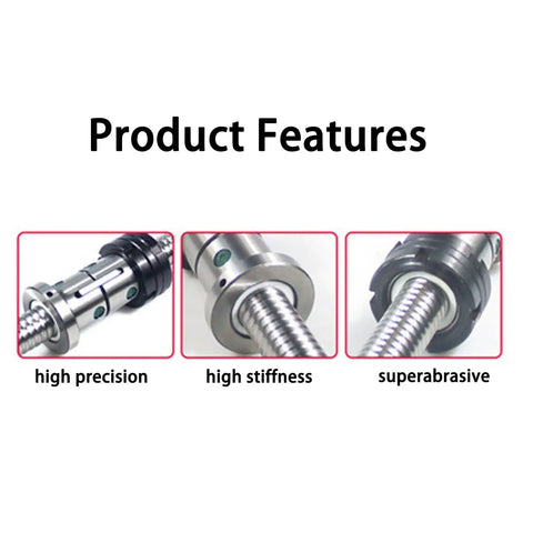 Ground Ball Screw For CNC Machine Tools X And Z Axis, P4 Or C5 Precision, 2300mm Length With Nut, 40mm Diameter, 6mm Lead