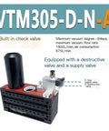 Multi Stage Vacuum Generator With Built In One Way Valve For Pneumatic Systems And Includes Essential Accessories Workhorse Industrial Vacuum Pump For Strong Suction Easy Integration And Precise Control