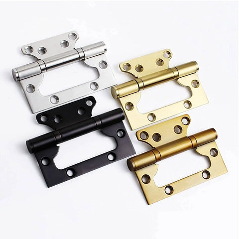 Assorted 4 Inch Stainless Steel Mute Hinges With Son And Mother Bearings For Solid Wood And Composite Doors