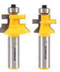 Tongue And Groove Router Bit Set For Wood Flooring, 2 Pc, 1/2 Inch Shank, Premium C3 Tungsten Carbide Blades, Table Mount Router Only