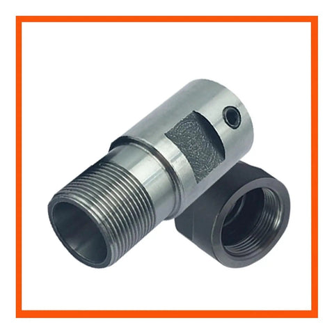 Heavy Duty Chuck Spindle Motor Shaft Extension Rod For Milling And Lathes Ensures Stable High Speed CNC Cutting Reduces Vibration Improves Finish With Durable Hard Steel Build featuring threaded ends.