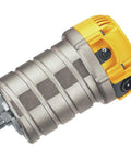 Beefy 2 1/4 Hp Plunge Router Kit motor with durable metal body for efficient woodrouting and hardwood jobs.