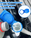 Close-up of installed 2 Pack Windshield Washer Fluid Cap Replacement For Porsche Cayenne 2003 Through 2018 Durable Plastic