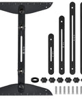 Stair Tread Template Tool And Jig Gauge Set For Precise Tread And Riser Layout, adjustable steel components with screws and knobs
