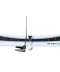 Putting Plane Rail 24 Inch Putting Stroke Trainer for Indoor and Outdoor Practice with putter and golf ball on training aid