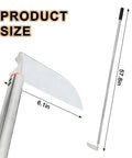 Japanese Weeding Sickle Hoe With Adjustable Long Handle For Standing Weeding featuring 57.8in handle and 6.1in blade