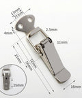 Heavy Duty Toggle Latch Lock With Spring Action For Secure Cabinet Box And Suitcase Closure Rust Resistant Metal Hardware Fitting Fits Furniture dimensions measuring 72mm by 13mm.