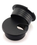 2 Pack 1-1/2 Inch Desk Wire Grommets Hole Covers Black Plastic Cord Organizer For Office PC Desk Cable Management And Neat Wires Keeps Cables Hidden And Tidy
