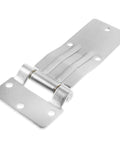 Built Tough Heavy Duty Truck Door Hinge With Galvanized Iron Carriage Shaft For Trailer Door 8.5mm Hole Diameter, Smooth Opening, Sturdy Build, Easy Install, Reliable Performance For Truck Side Doors. silver hinge plate with 8.5mm holes for truck side door use
