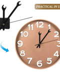 Silent Quartz Wall Clock Movement Kit With Hands For DIY Repair And Craft Projects Battery Powered Motor Replacement 6.69In Easy Install