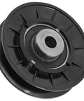 Must-Have Replacement Drive Belt Idler Pulley For John Deere LX172 LX173 GT242 GT262 GT275 And AM115460 Model C8L-30655, black pulley with metal bearing.