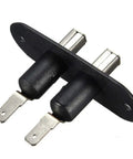 Sliding Door Contact Kit With Metal Power Transfer Connector For Central Locking Actuators, Waterproof Dustproof Spring Pin Hardware For Trucks And Utility Vehicles, Black, black metal P-3 door contact