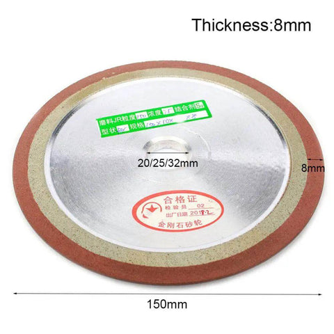 Diamond Grinding Wheel Cutting Disc With Resin Bond, 150 Grit, 150x13mm Bore, 150mm diameter, 8mm thickness