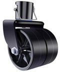 XIANGZI dual 6-inch trailer jack wheel with pin, black wheel assembly for tongue jack, 2000 lb capacity