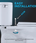 SoftClose Elongated Toilet Seat And Lid No Fuss Slow Close Action In Cotton White Durable High Gloss Polypropylene Quiet Easy Install