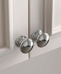 10 Pack Chrome Cabinet Knobs Solid Zinc Alloy Hardware With Polished Chrome Finish, durable modern knobs on cabinet doors