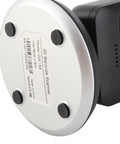 Bottom view of Omnidirectional 2D Barcode Scanner USB Wired Desktop Reader showing label and suction cups for retail stores.