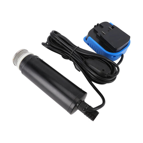 Badass Mini Portable Sump Pump Compatible With PBA 18V Battery 500 GPH Maximum Flow Rate Quick Basement Drainage tough submersible water handler with charger.