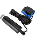 Slick Mini Sump Pump Hella Compact Battery Powered Submersible Water Drainage Unit with black casing and battery pack, ideal for tight spaces.