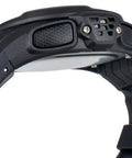 Side view of Wrist Mount Freediving Computer With Backlit Display Black One Size 99 Dive Log Stopwatch And Countdown Timers