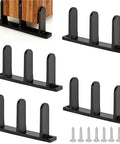 4 Pack Floor Mount Sliding Door Guides With Screws For 1 3 8 Inch Thick Doors, Bottom Track Guides for barn doors and closets