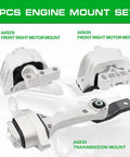 Heavy Duty Engine And Transmission Mount Kit Compatible With Volkswagen Beetle 1998 To 2005 Hella Solid Original Equipment Replacement Vibration Control Component Set, showing three motor mounts.