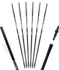16 Inch Mini Crossbow Arrows Carbon Bolts Set Of Six For Pistol Crossbows Micro Diameter Design For Superior Penetration
