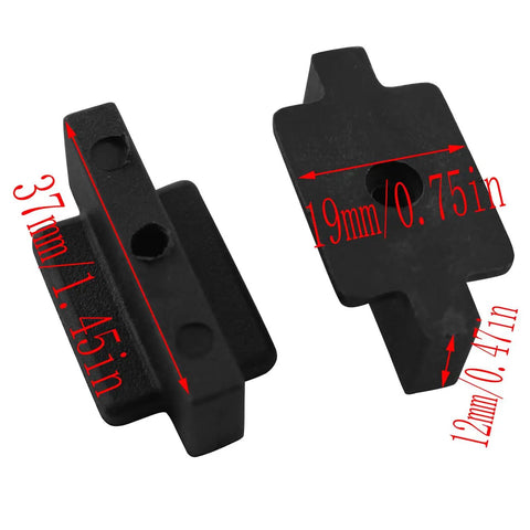 Badass Hidden Deck Fasteners With Screws Black Concealed Clipping System For Indoor Outdoor Timber Plank Mounting showing black nylon and steel connectors.