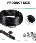 Window Screen Repair Kit With Rubber Splines And Bearing Roller, Easy Removal Hook, Press Wheel And Screen Retainer Tools displayed
