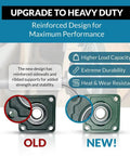 UCF205-16 Square Flange Bearing 1 Inch Bore, 2 Pack, Beefy Durable Chrome Steel Alloy Body (AISI 52100), High Wear Resistance, Low Maintenance Costs, Perfect Fit For Heavy Duty Industrial Machinery And Equipment, reinforced design