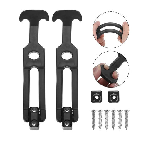 Beefy Rubber Latch Set 4 Pack T Handle Draw Latches With Screws Shock Absorption And Vibration Dampening For Secure Hood Closure