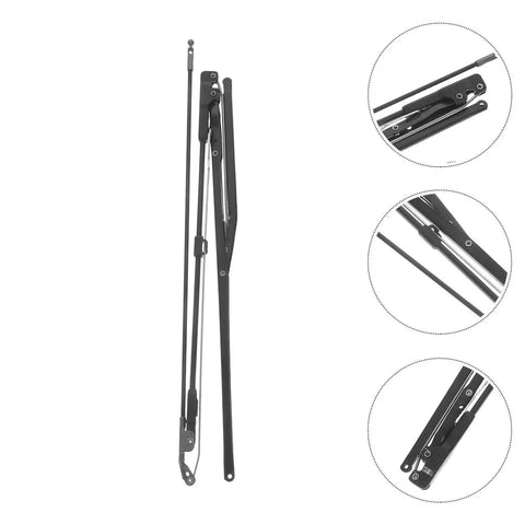 Two Piece Heavy Duty Steel Folding Umbrella Repair Kit Eight Bone Replacement Parts Straight Up Weather Resistant Canopy Frame extended view