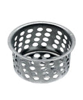 Chrome Basket Strainer For Bathroom Lavatory Sink One And One Sixteenth Inch OD And Three Quarter Inch Deep Easy Install