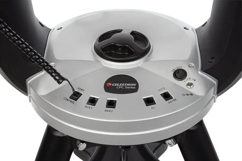 800 XLT Computerized Schmidt Cassegrain Telescope With Tube Tripod Remote Hand Controller interface panel