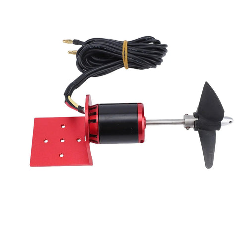 High Power RC Boat Underwater Thruster With 3-Blade Propeller, Brushless Submarine Motor Delivers 6 Kg Thrust For Remote Control Boats And Ships, Durable Nozzle Design For Peak Performance In Calm Or Rough Water