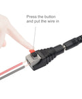 Hand connecting wires to Plug And Play Adjustable Power Supply 100-240V AC To DC 3-12V 2A 24W Dimmer Transformer