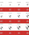 Stainless Steel Bearing Balls Kit 620 Pcs Mini Solid Beads In 1mm To 8mm Pro Grade Precision Tolerance Rust Resistant For Bearings DIY Projects Jewelry Model Making Crafting Tools size chart