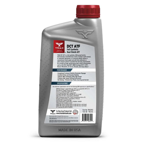Top-Tier Full Synthetic DCT ATF Transmission Fluid OEM Grade For Direct Shift And Dual Clutch Transmissions container