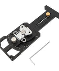 11-Position Adjustable Track Saw Square With CNC Machining For Top Notch Precision Cutting, 60 Degree, 45 Degree, 30 Degree And Other Positive And Negative Angle Stops, Universal Track Saw Accessory For Accurate Miter Cuts And Fast Layouts, black aluminum guide