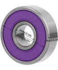 Pro Grade Roller Ball Bearings Kit For Skateboard And Scooter With Purple Cover ABEC9 Deep Groove Pre Lubricated For Smooth Low Friction Ride And Long Lasting Durability. 8x22x7mm bearing