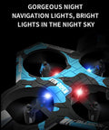 Remote control plane with night navigation lights, Easy To Fly For Kids And Adults Remote Control Plane With Gyro Stabilization Altitude Hold 3D Stunts One Key Takeoff And Landing 360 Degree Flight Fighter Jet Style RC Aircraft Gift.