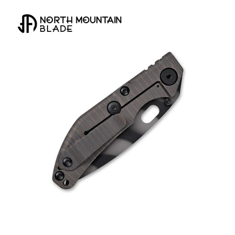 Closed Duane Dwyer Collaboration Folding Knife 3.54 Inch CPM S35VN Blade Titanium Alloy Handle Frame Lock EDC Pocket Knife